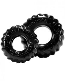 Oxballs Truckt Cock &amp; Ball Ring Black 2 Pack